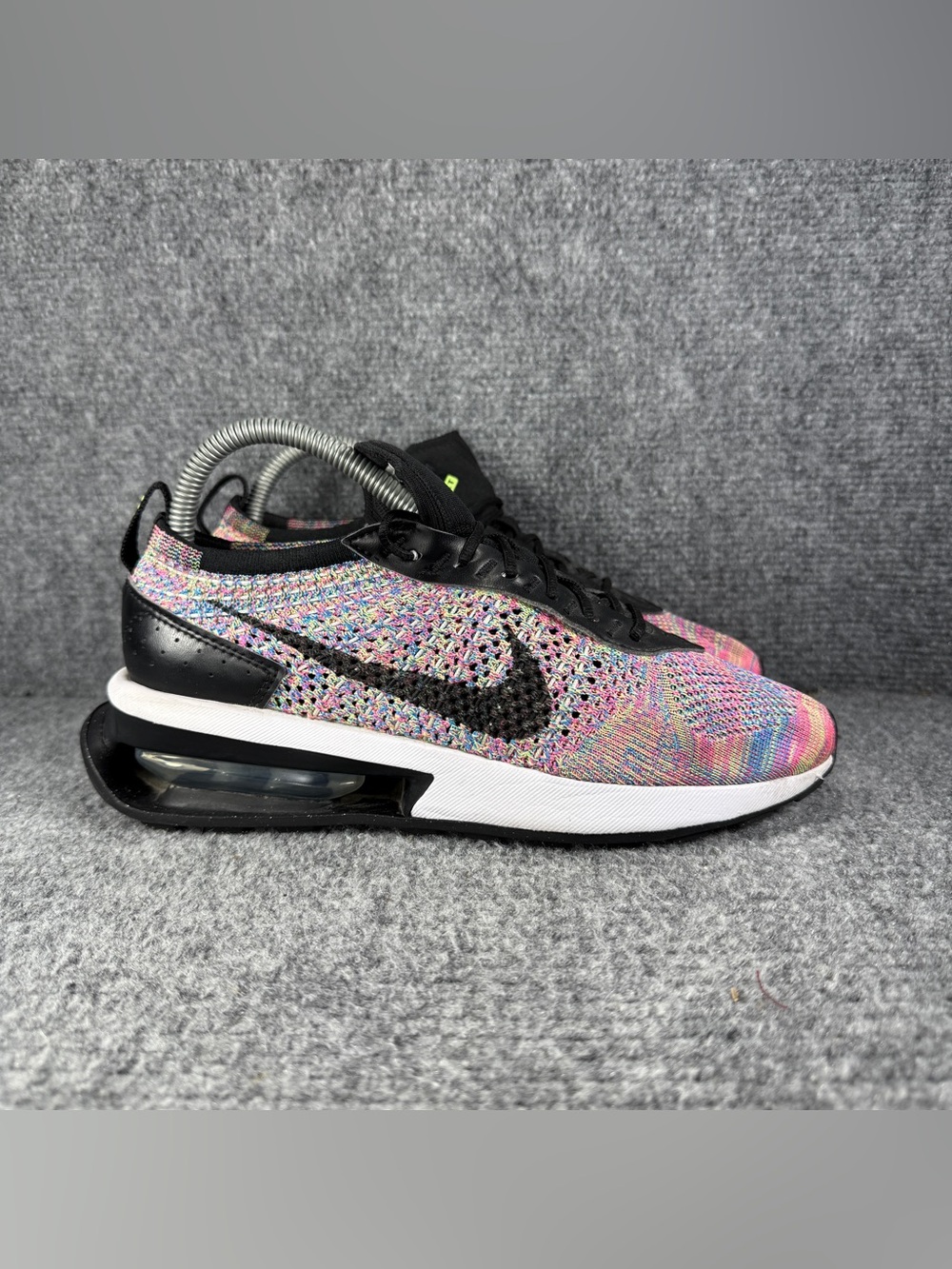 Nike Air Max Flyknit Racer Womens 7 Shoes Pink Multicolor Athletic Sneakers
